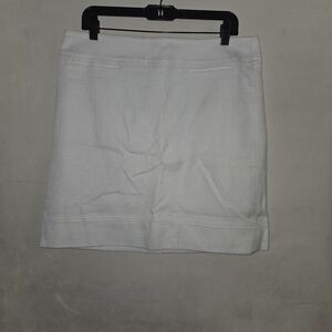 Talbots Classic White Mini Skirt